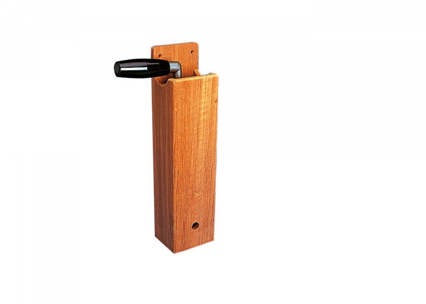Vinsjhåndtakholder teak 85 x 70 x 340 mm - ARC detalj