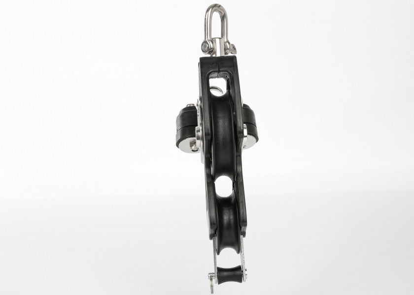Violinblokk med klemme og underbøyle 14 mm glideleie 2000 kg - LEWMAR bakside