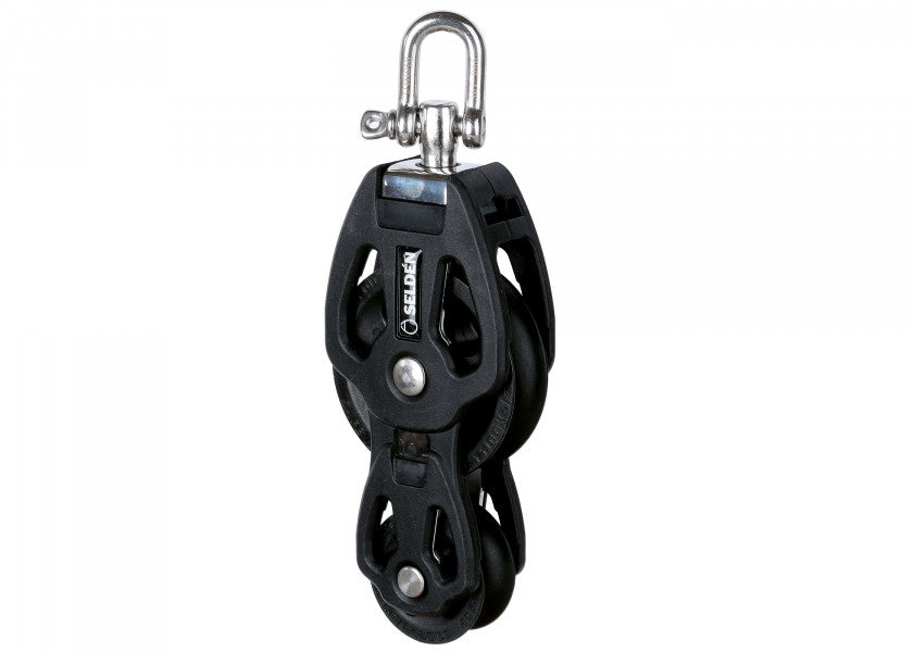 Detalj av Violinblokk med svivel 12 mm glideleie 650 kg