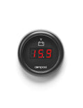 Voltmeter digitalt 12/24 V innfelling 52 mm - Compass forfra