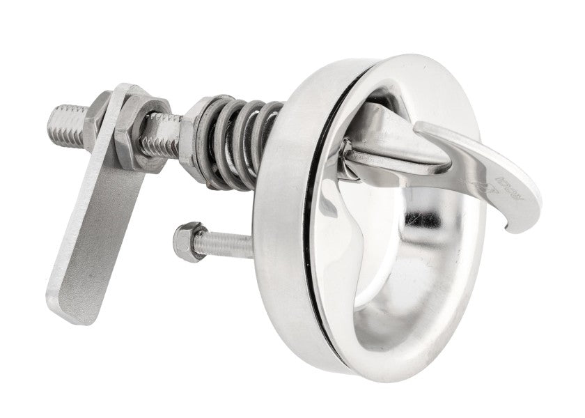 Vridelås rustfritt stål 70 mm rigel 50 mm detalj