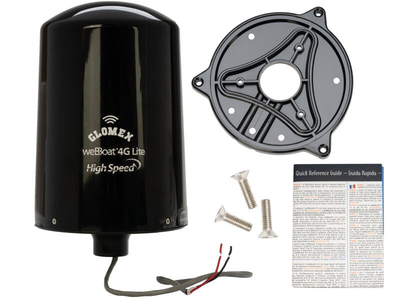 Detalj av WiFi-antenne weBBoat 4G LITE HighSpeed 2.4 GHz svart - Glomex