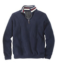 Windbreaker troyer med stripet krage maritim stil forfra