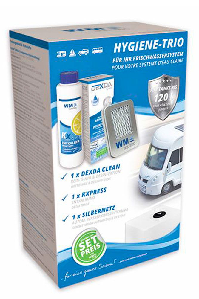 Montert WM Aquatec Hygiene Trio desinfeksjon for vanntank 50 l nærbilde