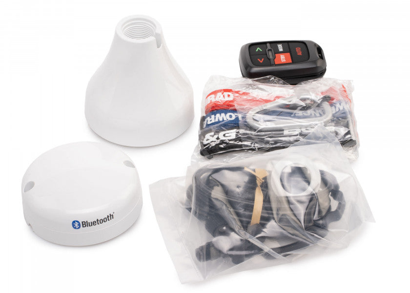 WR10 trådløs fjernkontroll for autopilot med Bluetooth montert på båt