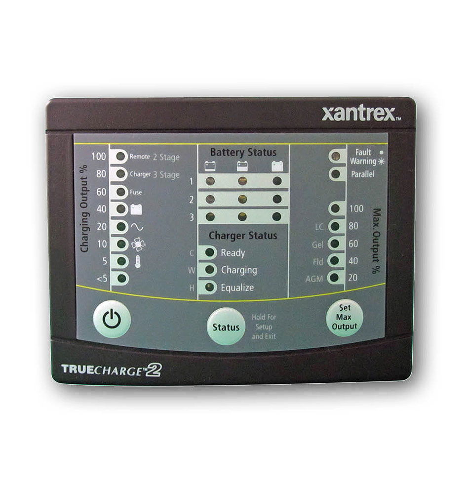 Xantrex fjernkontrollpanel for TrueCharge 2 alle modeller - Allpa forfra