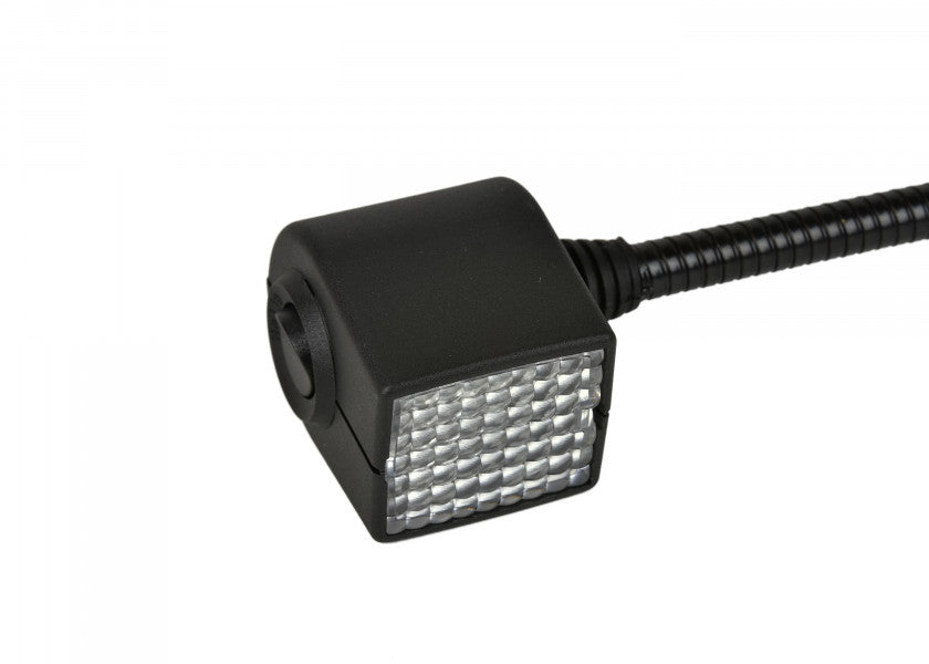 Detalj av Xenon leselampe svanehals 295 mm svart 12V
