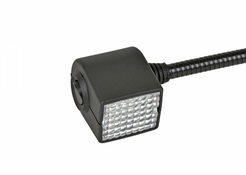 Xenon leselampe svanehalsfeste 600 mm svart 12V detalj