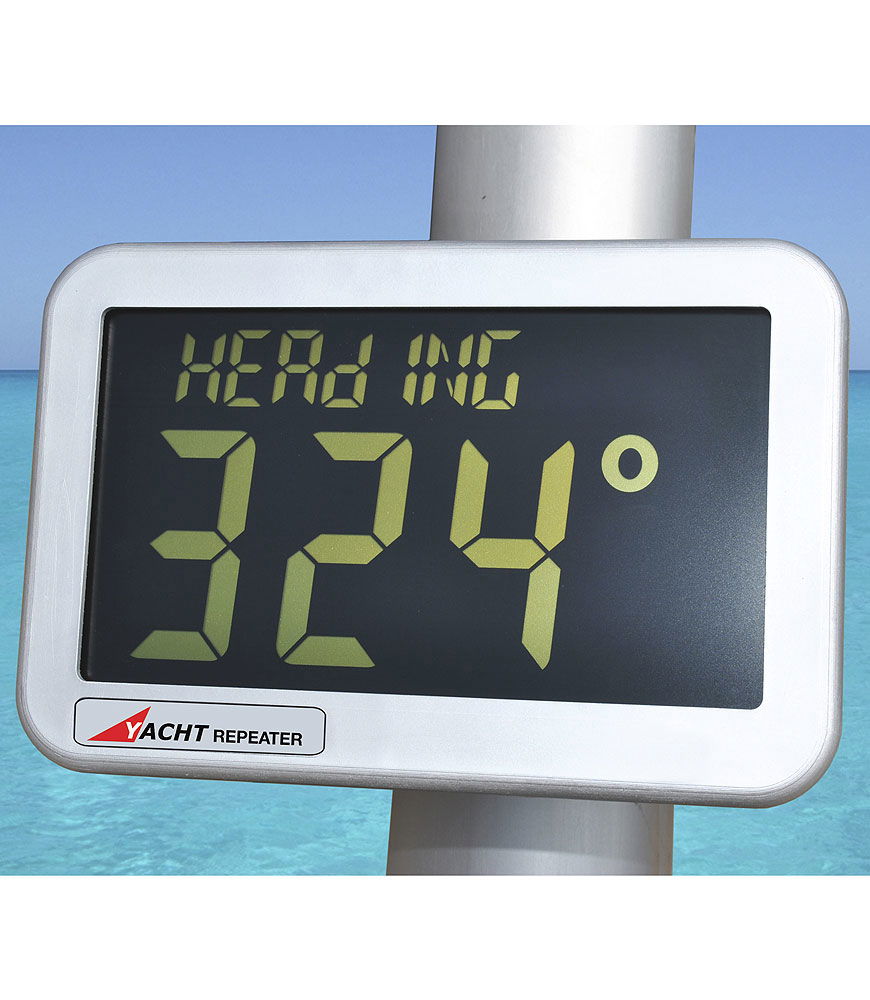 Yacht Repeater display 60 mm NMEA-0183 med fjernkontroll fra NASA sett forfra