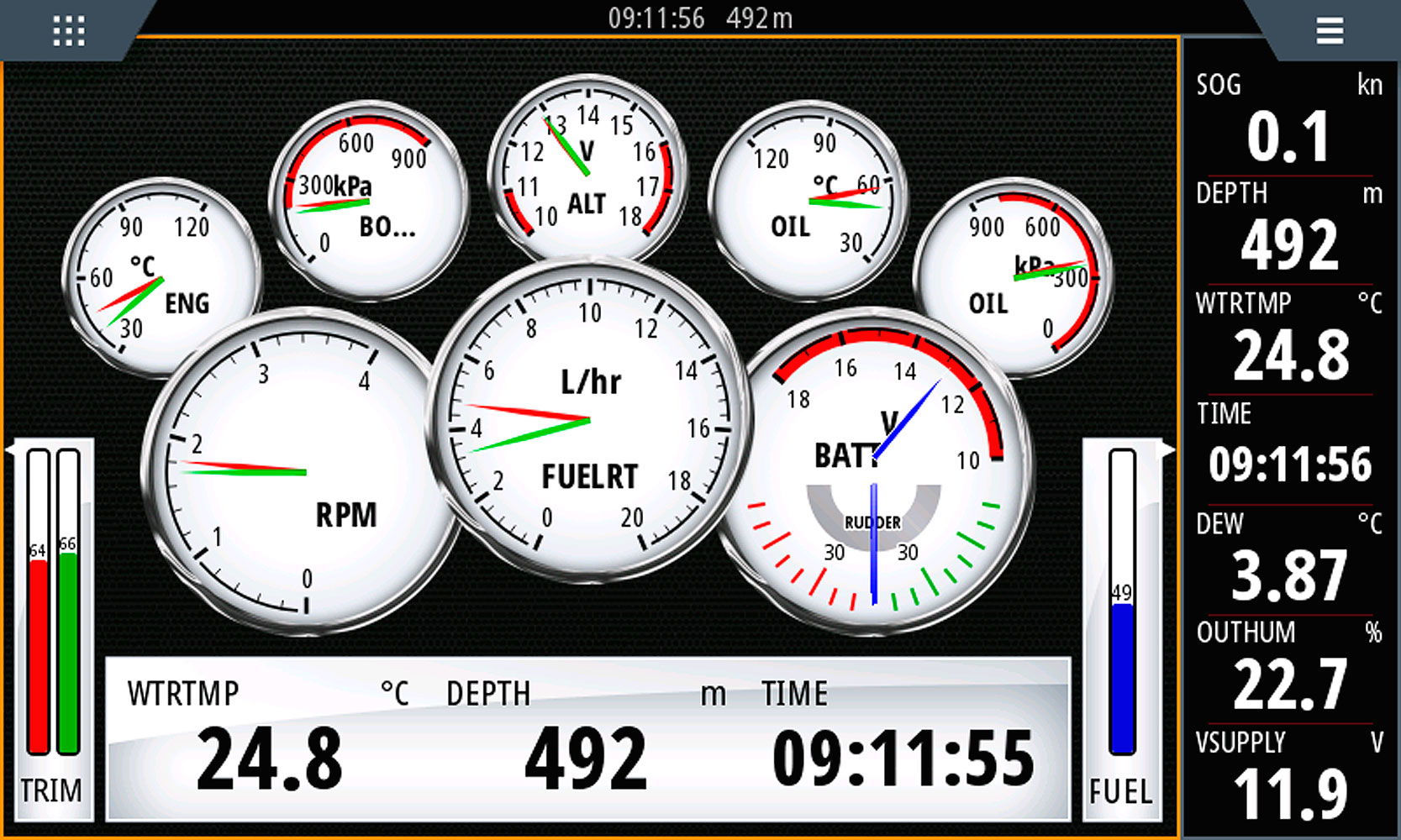 YDEG-04N motorinterface NMEA 2000 bakside