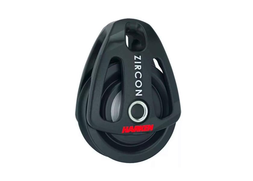 ZIRCON enkelblokk med bøyle 8 mm kulelager - Harken forfra